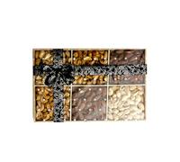 Ceylona Premium Roasted Nut Gift Box - Roasted Salted Pistachios, Almonds & Cashews Gourmet Snack Tray in Elegant Gift Packaging Healthy High-Protein Gift for Gifting & Celebrations