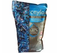 Ceylor Easy Glide 100 Extra Wet Condoms with 30% More Lubricant, hygienically Sealed in Condom pods