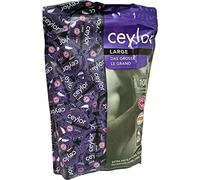 Ceylor Large 100 Extra Wide Condoms with Cream Lubricant, hygienically Sealed in Condom pods