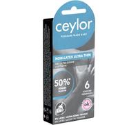 Ceylor Non-Latex Ultra Thin 6 ultra thin, latex free condoms for allergics (50% thinner), hygienically sealed in condom pods