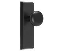 CEYMIO Matte Black Vintage Dummy Door Knob Interior, 2 Pack