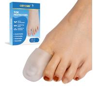 CEYOME 16 Pcs Big Toe Protectors - Silicone Toe Protectors for Women & Men, Reusable Gel Toes Caps Cushion for Running, Walking, Preventing Blisters, Corns & Friction Pain Relief (Transparent)