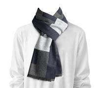 CEYOME Mens Scarf Winter, 180cm Long Soft Mens Scarf, Classic Warm Design, Gift for Dads, Friends or Husbands, Blue Gray