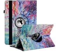 Ceysin Rotating Case for iPad 9th Generation (2021) / 8th Generation (2020) / 7th Gen (2019) 10.2 Inch - 360 Degree Rotating Protective Stand Cover with Auto Wake Sleep Function (Lucky oil tree)