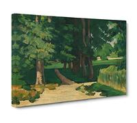 Cezanne Allee Im Jas De Bouffan By Paul Cezanne Classic Painting Canvas Wall Art Print Ready to Hang, Framed Picture for Living Room Bedroom Home Office Décor, 24x16 Inch (60x40 cm)