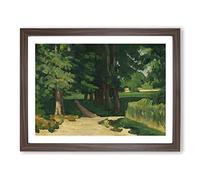 Cezanne Allee Im Jas De Bouffan By Paul Cezanne Classic Painting Framed Print | A3 Walnut Framed Wall Art | Ready to Hang | Classic Historical Picture | Living Room Bedroom Lounge Office