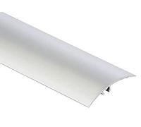 Cezar Aluminium Carpet Cover Door Threshold Trim 40mm - Silver - Transition Strip Push-In Fix, 0.93m Length TMW Profiles (930x40mm)