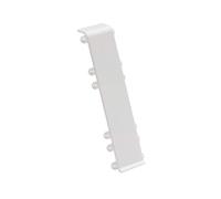 Cezar High Line White PVC Skirting Board with Wire Cable Cover 75mm x 2.5m (Joint Trim/Link)