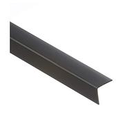 Cezar PVC Corner Angle Trim - 10 × 10 mm to 50 × 50 mm - Black Wall Guard Edge Protector - Impact-Resistant 1m Length TMW Profiles (25mm x 25mm x 1M)