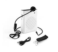 CEZO - Portable Voice Amplifier with Wired Microphone Headphones, Portable Voice Amplifier for Teachers, PA System Voice Amplifier Teacher Power Amplifiers