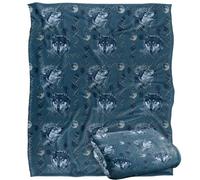 Cf-Jp Wolf Howl Moon Pattern Silky Touch Super Soft Throw Blanket 152 X 127 cm