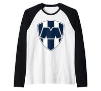 CF Monterrey Rayados Soccer Stripes Raglan Baseball Tee