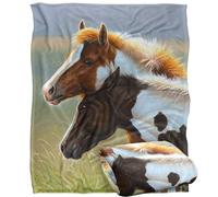 Cf Two Foals Horses Silky Touch Super Soft Throw Blanket 152 X 127 cm