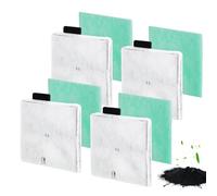 CF2 Filter Service Pack 4 Month, 4 x Filter Cartridges, 4 x Algaway Pads | 4-layer filtration, natural charcoal, microporous cotton, purifies water effectively, for interpet internal cartridge filter