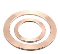 CF25/35/63/80/100/150 Vacuum Flat Copper Crush Washer Gasket Sealing Ring for Flange Fittings Pump(CF100 102x120.5mm1pc)