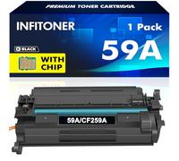 CF259A 59A Compatible Toner for HP 59A M428dw Toner Black 1-Pack With Chip | CF259X 59X for LaserJet Pro MFP M428dw M404dn M404n M428fdw M404dw M304n M304dn M404 M428 M304 M304D Printer