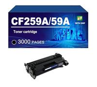 CF259A 59A Toner Cartridge Compatible For HP Laserjet Pro M404n M404dn MFP M428dn M428fdn M428fdw 404dn Printers, 3000 Pages,59A-1 PACK