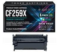 CF259X 59X for HP M428dw M428fdn M428fdw M404n M404dn M404dw M404m Toner Cartridges High Yield with chip 9800 Pages,CF259X-1PC