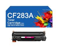 CF283A Black Toner Cartridge High Yield Replacement for HP Laserjet M125a M125nw M127fn M127fw M128fw M201n M201dw M225Ddn M225dw Printer with Chip,CF283A-1SET