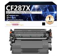 CF287X Compatible Replacement Toner Cartridge for HP LaserJet Enterprise M506dn M506n M506x MFP M527z M527fM527dn M501dn Printer, High Yield 18000 Pages, Easy to Install,Black-1 pack