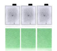 CF3 Filter Service Pack 3 Month - Compatible with Interpet Internal CF3 Cartridge Filters - 3+3pc Replacement Kit - Fish Tank Filter Cartridges for Aquariums (Filter Cartridges and Algaway Pads)