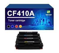 CF410A CF411A CF412A CF413A Toner Cartridge Compatible For HP COLOR LASERJET PRO MFP M477fdw M477fnw M452dn M452nw M452dw Printers, 2300/ 2200 Pages,4 colors-1 Set