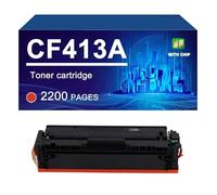 CF410A CF411A CF412A CF413A Toner Cartridge Compatible For HP COLOR LASERJET PRO MFP M477fdw M477fnw M452dn M452nw M452dw Printers, 2300/ 2200 Pages,Magenta-1 Pack