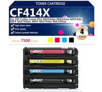 CF414X Toner Cartridge High Capacity Replacement for HP Color Laser Pro M454dw M454nw M454dn MFP M479fdw M479dw M479fnw Printer, 7500 Pages,BCMY-1 pack