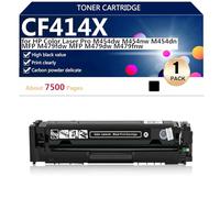 CF414X Toner Cartridge High Capacity Replacement for HP Color Laser Pro M454dw M454nw M454dn MFP M479fdw M479dw M479fnw Printer, 7500 Pages,Black-1 pack