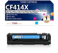 CF414X Toner Cartridge High Capacity Replacement for HP Color Laser Pro M454dw M454nw M454dn MFP M479fdw M479dw M479fnw Printer, 7500 Pages,Cyan-1 pack