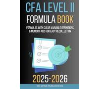 CFA level II Formula Book (2025 CFA All levels program curriculum Short Notes Box Set)