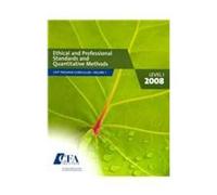 CFA Program Curriculum, Level I 2008