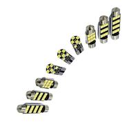 CFCKHPTHAZ 10PCS For VW For Touran 1T3 2011 2012 2013 2014 2015 Interior Car Bulb Indoor Dome Reading Light(Purple)