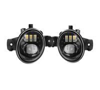 CFCKHPTHAZ 2 Pieces Car Front Bumper LED Lens Fog Light DRL Accessories 30W H11 For Nissan For Navara For NP300 D23 2014-2020(Type 1 Dual Color)