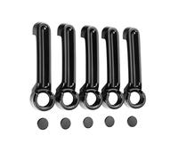 CFCKHPTHAZ Car Door Handle Inserts Cover & Tailgate Handle Cover Kit Black/Chrome for Jeep for Wrangler JK for JKU 2007-2018(Black)