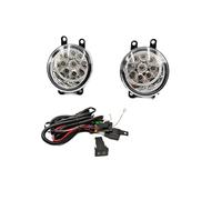 CFCKHPTHAZ Car LED Front Bumper Fog Lights Lamp Assembly For Toyota For Aqua For Prius 2018 2019 Harness Wiring Cover Grille(9Light fog wire)