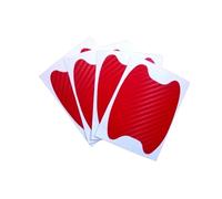 CFCKHPTHAZ Car Stickers Door Handle Carbon Fiber Protector Anti Scratch Car Automobiles Handle Protection Car Accessories(Red 4pc)