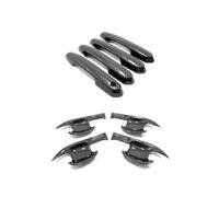CFCKHPTHAZ Door Protector Handle Trim Cover for Toyota for RAV4 XA50 2019 2020 2021 2022 ABS Carbon/Chrome Car Side Exterior Accessories 4 PCS(Carbon 8PCS 6)