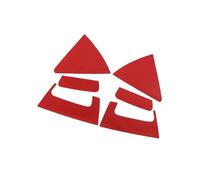 CFCKHPTHAZ Door Styling Decoration Accessories for HR-V HRV for Vezel 2016 2017 2015-2020 2018 Carbon Fiber Car Back Rear Door Handle Bowl Sticker(Red)