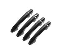 CFCKHPTHAZ Exterior Door Handle Cover Moulding Cover Trim for Civic 9th Gen 2014 2012 2015 2013 Car Carbon Fiber Style Black W/Keyless Entry Decor(Gloss Black)