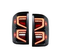 CFCKHPTHAZ For Chevrolet For SILVERADO 2014 2015 2016 2017 2018 LED Brake Signal Light Car Led Tail Light Parts Car Tail Light Assembly 1 Pair(Clear A)