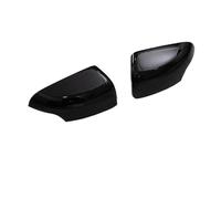 CFCKHPTHAZ For F&ord For Ranger 2015-2022 Rear View Mirror Cover Housing Clip-On Carbon Black Side Wing Door Mirror Cap Shell Car Accessorie (Gloss Black 1 pair)