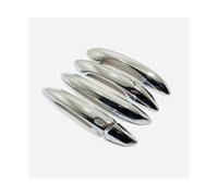 CFCKHPTHAZ for Hyundai for Tucson NX4 2022 2021 2023 Car Door Handle Decoration Cover Trim ABS Chrome/Carbon Fiber Exterior Accessories(Shiny Style(Chrome))