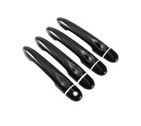 CFCKHPTHAZ for Mercedes for Smart for Forfour 2014 2015 2016 2017 2018 2019 Glossy Black Carbon Fiber Car Door Handle Cover Styling Accessories(Black)