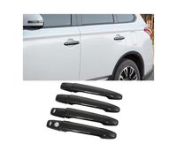CFCKHPTHAZ for Mitsubishi for Lancer for Evolution X for Outlander ASX with Keyless Holes Carbon Fiber Car Exterior Door Handle Cover 4Pcs