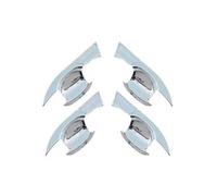 CFCKHPTHAZ for Mitsubishi for Outlander 2023 ABS Chrome Side Door Handle Top Cover Match with Car Exterior Accessories(Door Bowl)