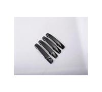 CFCKHPTHAZ for Nissan for Qashqai J10 2007-2013 Glossy Black Chrome Car Door Handle Cover Stickers Styling Accessories(Black 0 Button)