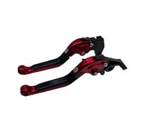 CFCKHPTHAZ for Suzuki DL650 for V-Strom/XT 250 for Vstrom 650 2011-2022 Motorcycle Adjustable Extendable Folding Brake Clutch Levers Handle Grip(Red)