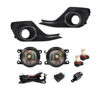 CFCKHPTHAZ For Suzuki For Swift 2018 2019 LED Foglights Front Bumper Fog Lamp Assembly Bulb With Cover Grill Bezel 12V(Light Yellow)