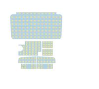 CFCKHPTHAZ For Toyota For HiAce 200 H200 2004-2017 2018 2019 Type 4 5 6 Car Room Roof Lights Interior Signal Dome Lamps Reading Light Door Bulb White 12V 8Pcs(White)